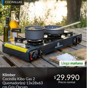 Constructor Sodimac Klimber - cocinilla kibo gas 2 quemadores oferta