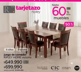 Victoria - juego de comedor vico ropley