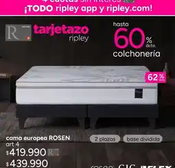 Ripley Rosen - cama europea oferta