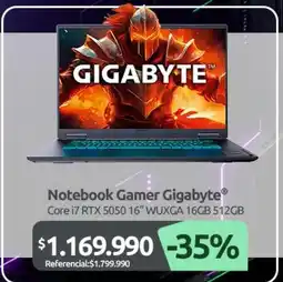 PC Factory Notebook gamer oferta