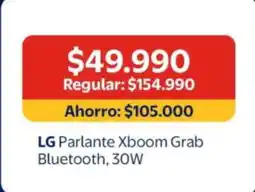 Lider Lg - parlante xboom grab bluetooth oferta