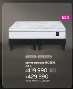 Ripley Rosen - cama europea oferta