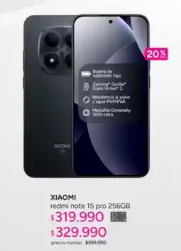 Ripley Xiaomi - redmi note 15 pro 256gb oferta