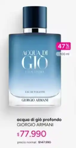 Ripley Giorgio armani - acqua di gio profondo oferta