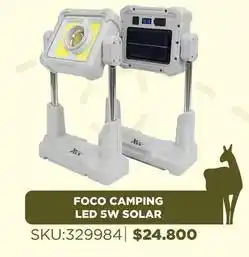 Sánchez & Sánchez Foco camping led 5w solar oferta