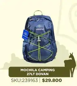 Sánchez & Sánchez Mochila camping 27lt dovan oferta