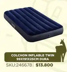 Sánchez & Sánchez Colchon inflable twin 99x19tx25cm dura oferta
