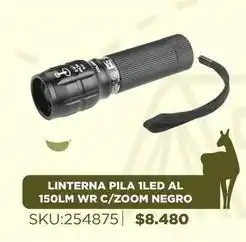 Sánchez & Sánchez Linterna pila 1led al 150lm wr c/ zoom negro oferta