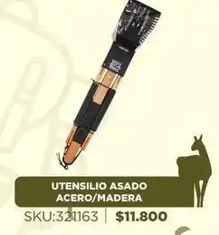 Sánchez & Sánchez Utensilio asado acero/ madera oferta