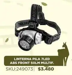 Sánchez & Sánchez Linterna pila 7led abs front 50lm multif oferta