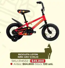 Sánchez & Sánchez Bicicleta loton nino aro 12 rojo oferta