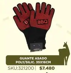 Sánchez & Sánchez Guante - asado poly/silic. 35x16cm oferta