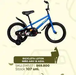 Sánchez & Sánchez Bicicleta loton nino aro 16 azul oferta