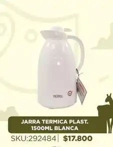 Sánchez & Sánchez Thermos - jarra termica plast. 1500ml blanca oferta