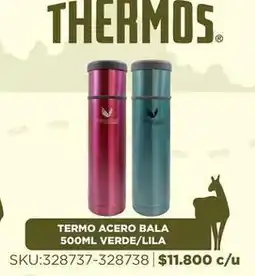Sánchez & Sánchez Thermos - termo acero bala 500ml verde/lila oferta