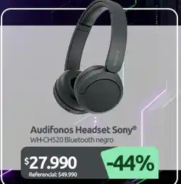PC Factory Sony - audifonos headset wh-ch520 bluetooth negro oferta