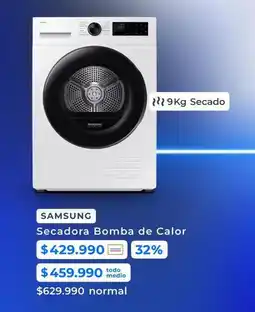 Paris Samsung - secadora bomba de calor oferta