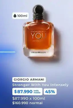 Paris Giorgio armani - stronger with you intensely oferta