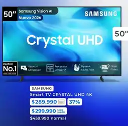 Paris Samsung - smart tv crystal uhd 4k oferta