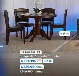 Paris Miller - juego de comedor julieta oferta