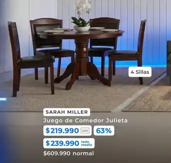 Paris Miller - juego de comedor julieta oferta