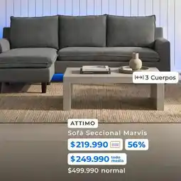 Paris Attimo - sofa seccional marvis oferta