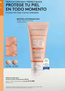 Ésika Daily - triple accion max fps 50 oferta