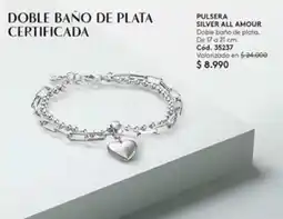 Ésika Doble bano de plata certificada oferta
