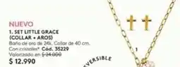 Ésika Nuevo 1, set little grace (collar + aros) oferta