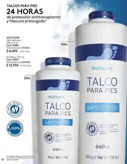 Ésika Multicare - talco para pies oferta