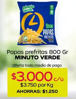 Tottus Minuto verde - papas prefritas oferta
