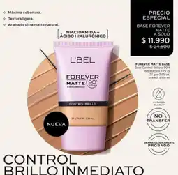 L'Bel Control - forcever matte base oferta