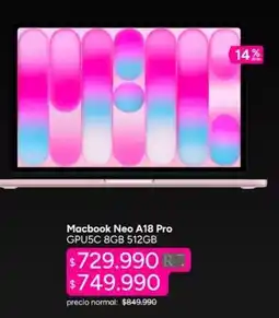 Ripley Macbook a18 pro oferta