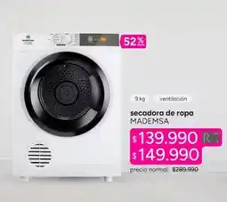 Ripley Mademsa - secadora de ropa oferta