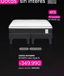 Ripley Rosen - cama new style 6 oferta