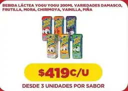 Comercial Castro Yogu yogu - bebida láctea variedades damasco oferta