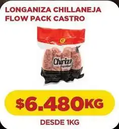 Comercial Castro Longaniza chillaneja flow pack castro oferta