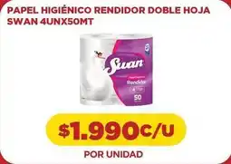 Comercial Castro Swan - papel higiénico rendidor hoja oferta