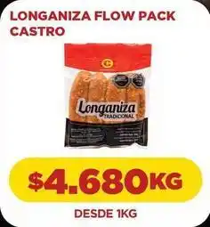 Comercial Castro Longaniza flow pack castro oferta