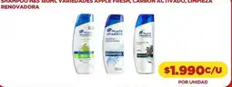 Comercial Castro Apple - shampoo h&s 180ml variejuades apple fresa, carbon ac ii vaud, limpieza renovadora oferta