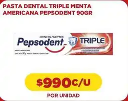 Comercial Castro Pepsodent - pasta dental triple menta americana oferta