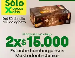 Jumbo La crianza - humburgesas mastodonte junior oferta