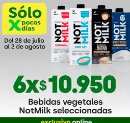Jumbo Perfecta - bebidas vegetales notmilk seleccionadas oferta