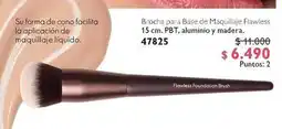 Oriflame Brocha para base de maquillaje flawless 15 cm. pbt, aluminio y madera oferta