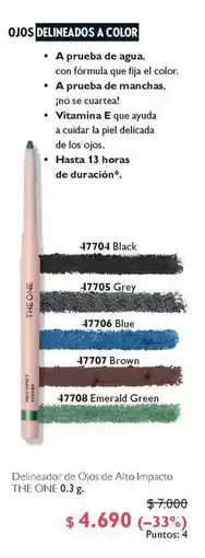 Oriflame Green - ojos delineados a color oferta