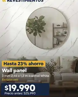 Construmart Hasta 23% ahorro wall panel oferta