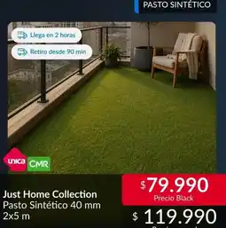 Constructor Sodimac Just home collection pasto sintético 40 mm 2x5 m oferta
