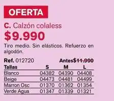 Leonisa Calzon colaless oferta