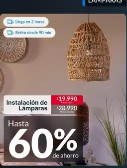 Constructor Sodimac Instalación de lámparas oferta