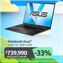PC Factory Asus - notebook oferta